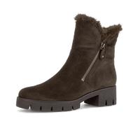 Winterstiefelette GABOR, Damen, Gr. 38, braun (mocca), Veloursleder, unifarben, Basic, Schuhe Winterstiefelette, Winterboots mit Wechselfußbett, daher für eigene Einlagen geeignet (74755135-38) mocca