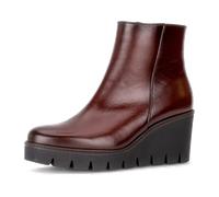 Keilstiefelette GABOR "Gabor Stiefelette Nappaleder", Damen, Gr. 38,5, saddle, Nappaleder, Schuhe (33526716-38,5) saddle