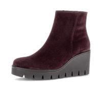 Keilstiefelette GABOR, Damen, Gr. 35, mulberry, Veloursleder, unifarben, Schuhe, Keilabsatz, Businessstiefelette mit praktischem Innenreißverschluss (11260045-35) mulberry
