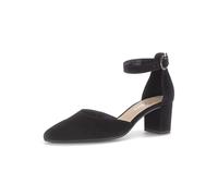 Gabor 81.340.17 Damen Spangenpumps Rauleder in schwarz - Gr. 42