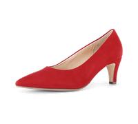 Pumps GABOR "Gabor Pumps Veloursleder", Damen, Gr. 38, rot, Veloursleder, Schuhe Pumps (59682162-38) rot