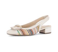 Gabor Sling Pumps offwhite bunt ZickZack 81.526.40 - Größe 38.5