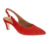 Gabor Sling Pumps rot fire Velour 81.590.15 - Größe 40.5