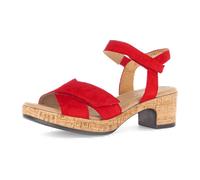 Plateausandaletten GABOR "Plateau Sandale", Damen, Gr. 41, rot, Schuhe (50693061-41) rot