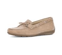 Mokassin GABOR COMFORT "Gabor Comfort Mokassin Leder", Damen, Gr. 40,5, sand, Leder, Schuhe Mokassin (13303217-40,5) sand