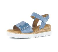 Gabor Plateausandaletten Heaven Plateau Sandale Damen Blau Gr. 42,5 Moderate Mehrweite (G)