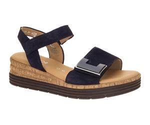 Gabor 82.700.46 dunkel-blau - Riemchen Sandale für Damen - Größe 43