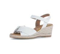 Keilsandalette GABOR "Keilsandalette", Damen, Gr. 38,5, weiß, Schuhe (16822930-38,5) weiß