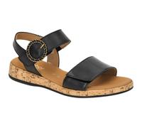 Riemchensandale GABOR COMFORT "Gabor Comfort Sandalen Glattleder", Damen, Gr. 38, schwarz, Glattleder, Schuhe Riemchensandale (51286423-38) schwarz