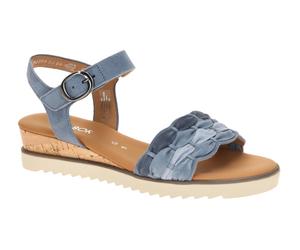 Gabor 82.758.26 hell-blau - Riemchen Sandale für Damen - Größe 40.5
