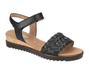 Gabor 82.759.27 schwarz - Riemchen Sandale für Damen - Größe 39