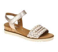 Keilsandalette GABOR "Keilsandalette", Damen, Gr. 37,5, gold, Schuhe (87190645-37,5) gold