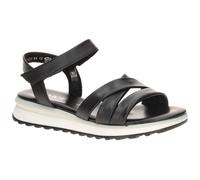Gabor 82.844.57 schwarz - Riemchen Sandale für Damen - Größe 43