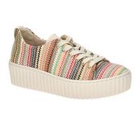 Gabor Plateau Schuhe Sneaker grau bunt Zickzack 83.205.40 - Größe 39