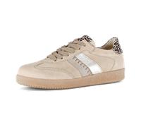 Gabor Schuhe Sneaker low Materialmix Leder Damen Creme Größe 42,5