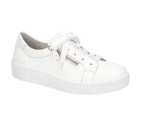 Sneaker GABOR "Gabor Sneaker Leder", Damen, Gr. 38,5, weiß, Leder, Schuhe Sneaker (77383864-38,5) weiß