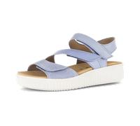 Plateausandaletten GABOR "Plateau Sandale", Damen, Gr. 37, blau, Schuhe (91314213-37) blau