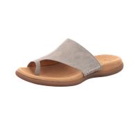 Pantolette GABOR Gr. 39, grün (schilfgrün) Damen Schuhe Zehentrenner Keilabsatz, Sommerschuh, Schlappen mit Zehenring (88450534-39)