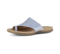 Zehentrenner GABOR "Zehentrenner Lackleder", Damen, Gr. 39, blau, Schuhe Zehentrenner (90070520-39) blau