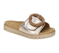 Pantolette GABOR "Pantolette", Damen, Gr. 38, gold, Schuhe Pantolette (17108846-38) gold