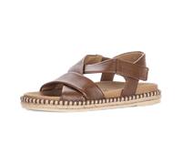 Riemchensandale GABOR, Damen, Gr. 38, cognac, Nappaleder, Schuhe Riemchensandale, Plateau, Sandalette mit weichen Riemchen (55593229-38) cognac