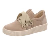 Gabor Sneaker Silk Low-Top Leder Braun/Grau Damen Größe 40,5