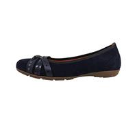 Gabor Damen Klassische Ballerinas, Frauen Ballerinas,klassisch elegant,Passform,Comfort,wechsel-Fussbett,Optifit,f,Dark-Blue Kombi,41 EU / 7.5 UK