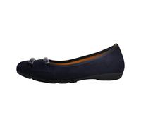 Ballerina GABOR "Gabor Ballerinas Veloursleder", Damen, Gr. 40,5, dunkelblau, Veloursleder, Schuhe Ballerina (63116635-40,5) dunkelblau