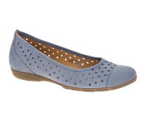 Gabor 84.169.10 hell-blau - Ballerina - Halbschuhe - Slipper für Damen - Größe 44