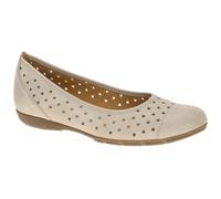 Gabor 84.169.12 beige - Ballerina - Halbschuhe - Slipper für Damen - Größe 43