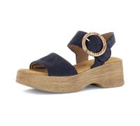 Riemchensandale GABOR "Gabor Sandalen Leder", Damen, Gr. 41, marine, Leder, Schuhe Riemchensandale (36032321-41) marine