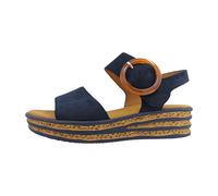 Gabor Damen Plateausandalen - Best Fitting - Marine (16) - Größe 41 EU / 7.5 UK