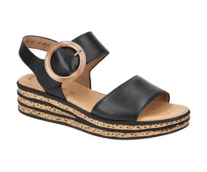 Gabor 84.550.27 schwarz - Riemchen Sandale für Damen - Größe 35.5