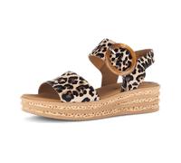 Plateausandaletten GABOR "Plateau Sandale", Damen, Gr. 44, beige, Schuhe (86781407-44) beige