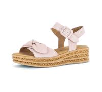 Gabor Fashion Plateau Sandalen rosa Velour 84.553.10 - Größe 36