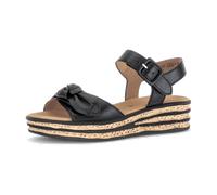 Gabor Plateau Sandalen schwarz Nappa 84.553.27 - Größe 35.5