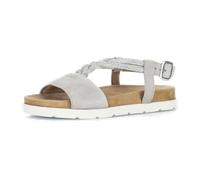 Riemchensandale GABOR, Damen, Gr. 41, goldfarben, Ziegenveloursleder, Schuhe Riemchensandale, Plateau, Sandalette, Sommerschuh mit funkelnden Strasssteichen (66756352-41) goldfarben