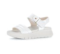 Riemchensandale GABOR, Damen, Gr. 40, weiß, Glattleder, Schuhe Riemchensandale, Plateau, Sandalette mit Ziernähten und Niete (52181649-40) weiß