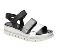 Plateau Sandalen silber/schwarz k. - Gr. - 37 EU | 4 UK