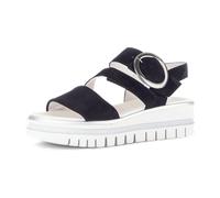 Plateausandaletten GABOR "Plateau Sandale", Damen, Gr. 38,5, blau, Schuhe (64927134-38,5) blau