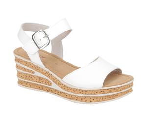 Gabor 84.651.21 weiß - Riemchen Sandale für Damen - Größe 35.5