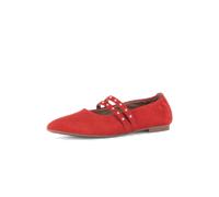 Ballerina GABOR "Eleganter Ballerina Rauleder", Damen, Gr. 40,5, rot, Schuhe Ballerina (76361200-40,5) rot