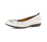 Ballerina GABOR "Gabor Ballerinas Glattleder", Damen, Gr. 40,5, puder, Glattleder, Schuhe Ballerina (97682909-40,5) puder