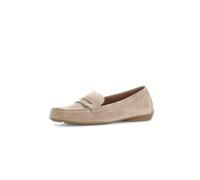 Gabor Mokassin 66530235-40 Damen Veloursleder unifarben mit Zierriegel Gr. 40 Beige