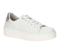 Sneaker GABOR "Sneaker low Glattleder", Damen, Gr. 42, weiß, Schuhe Sneaker (87258950-42) weiß