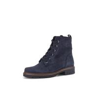 Gabor Schnürstiefel 74.651.16 Nubuck Blau (Ra.cognac) Damen Gr. 37,5