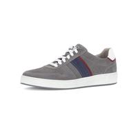 Pius Gabor Herren Sneaker Low – recyceltes Futter, Wechselfußbett – ash/fjord Kombi 46 EU / 11 UK