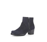 Stiefelette GABOR COMFORT "Gabor Comfort Stiefelette Veloursleder", Damen, Gr. 38, blau (dunkelblau), Veloursleder, casual, Schuhe (74410211-38) dunkelblau
