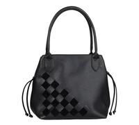 Shopper GABOR "Granada Structure", Damen, Gr. B/H/T: 42cm x 26,5cm x 18cm, schwarz, Polyurethan, Taschen, eingewebete einzigartige Streifen aus Velourslederimitat (44310239-0) schwarz