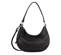 Gabor Hobo Bag Selva – Damen Schultertasche, Polyurethan, Karabineranhänger, klein, schwarz